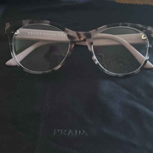 Light pink and brown Prada eyeglasses. Used but in perfect condition. - Picture 2 of 8